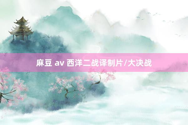 麻豆 av 西洋二战译制片/大决战