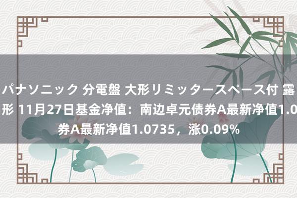 パナソニック 分電盤 大形リミッタースペース付 露出・半埋込両用形 11月27日基金净值：南边卓元债券A最新净值1.0735，涨0.09%