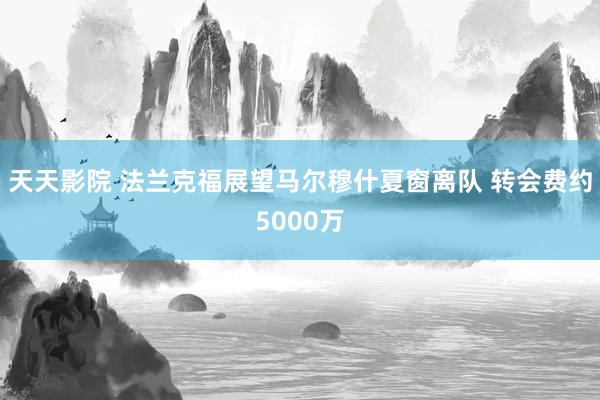 天天影院 法兰克福展望马尔穆什夏窗离队 转会费约5000万